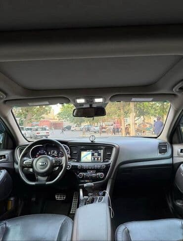 elantra 2012 android: Kia Optima – 2014 - Kuzov: sedan, qara rəng, idman üslublu disklər - — 1