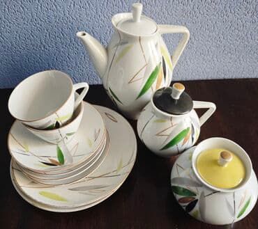 чайный сервиз барановка ссср: Çay dəsti, rəng - Ağ, Farfor, SSRİ — 9