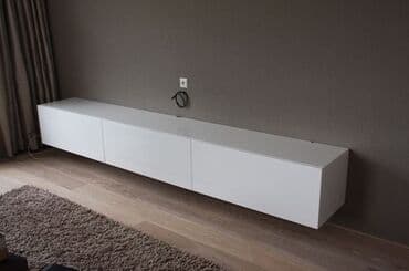 тв стенды в баку: Новый, Прямой ТВ стенд, С полками, Стеклянный, Азербайджан — 15