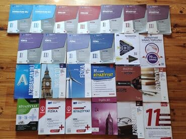 9-11 imtahana hazırlıq kitabları satılır. Çoxu cildlə işlənib deyə əla