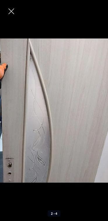 Beton və beton məmulatları: Ağ ağac fakturalı otaq qapısı - Material: MDF/laminat üzlü, ağ palıd — 2