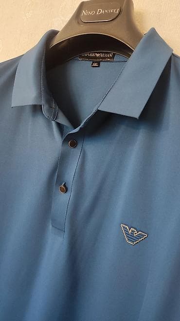 Polo köynək, Emporio Armani, 3XL, rəng - Mavi