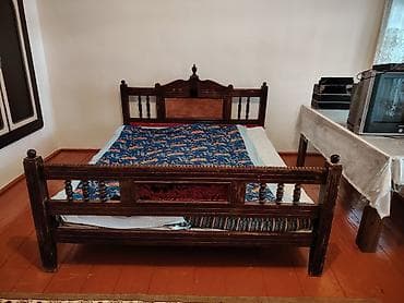 stol stul 2 ci el: İşlənmiş, İkinəfərlik çarpayı, Matrassız, Siyirməsiz — 1