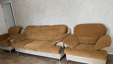 Divan və kreslo dəsti Təzə kimidi şəkildə göründüyü kimi döşeyin