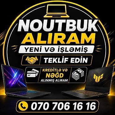 ƏN YÜKSƏK QİYMƏTƏ NOUTBUK ALIŞI BİZDƏ TEKLİF EDİN YENİ VƏ İŞLƏMİŞ lalafo.az -da ƏN YÜKSƏK QİYMƏTƏ NOUTBUK ALIŞI BİZDƏ TEKLİF EDİN YENİ VƏ İŞLƏMİŞ