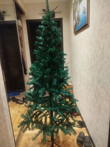 Süni güllər: Süni şam ağacı Təcillir satılır şam ağacı - Material: sıx və elastik — 1