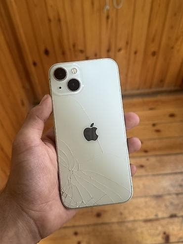 IPhone 13, 128 GB, Ağ, Qırıq — 1