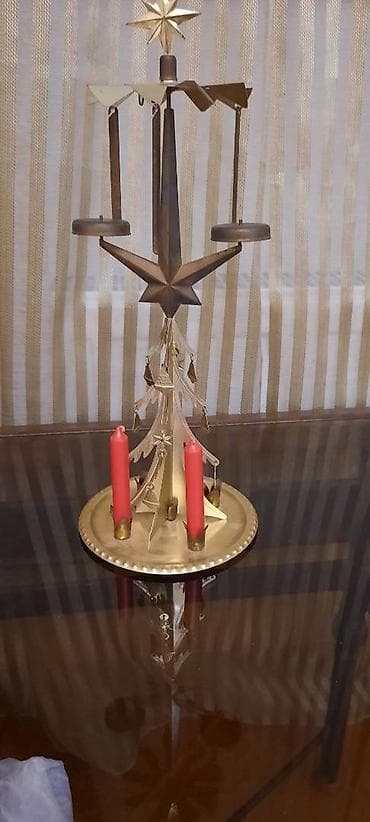 eko yolka: Елочка подсвечник.ГДР 100ман.Советская 65 ман.Шар елочный 5 ман за — 1