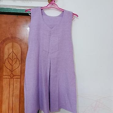 Dəstlər, kostyumlar: Lavanda rəngli iki hissəli hamilə qadın dəst – tunik və şalvar - — 2