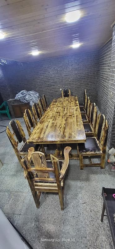 balka: Balkon üçün, Yeni, Açılmayan, Künc masa, 12 stul — 1