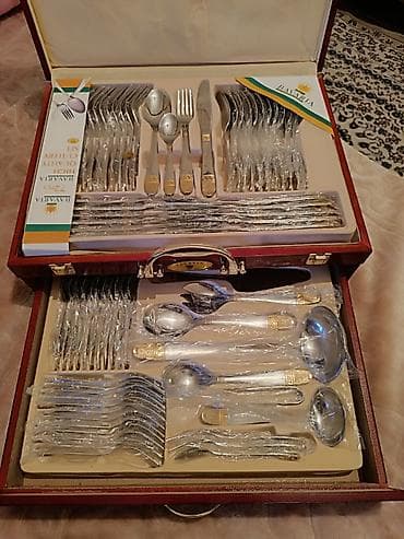 ov bicaq: Bavaria paslanmayan poladdan çatal-bıçaq dəsti – premium keyfiyyətli — 2