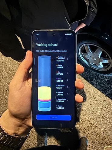 Video oyunlar və konsollar: Redmi 12, 256 GB, rəng - Mavi, Sensor — 3