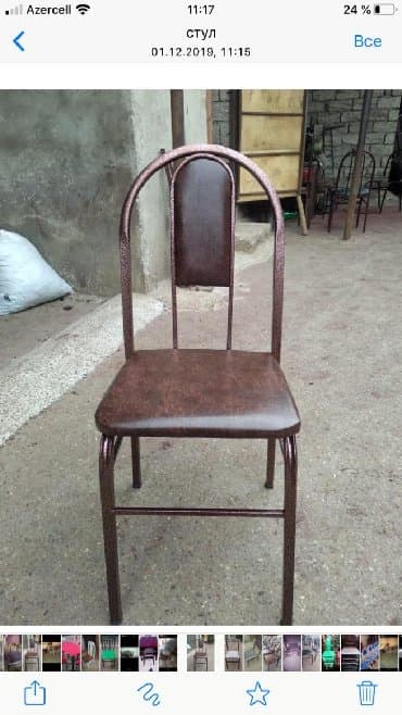 balkon ucun stol stullar: Stullar coxdur. Sexden satiş — 1