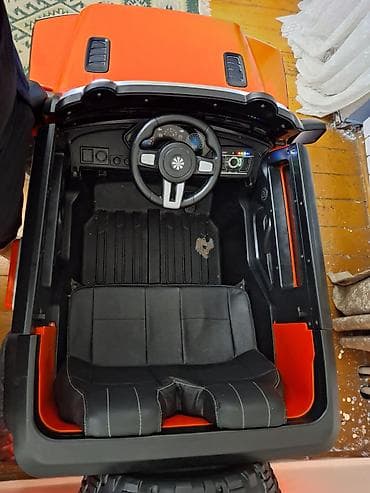 uşaq masin: Uşaq üçün elektrikli off-road tipli maşın - Korpus: parlaq qırmızı — 2