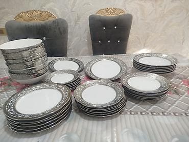 Nahar dəsti, rəng - Ağ, Farfor