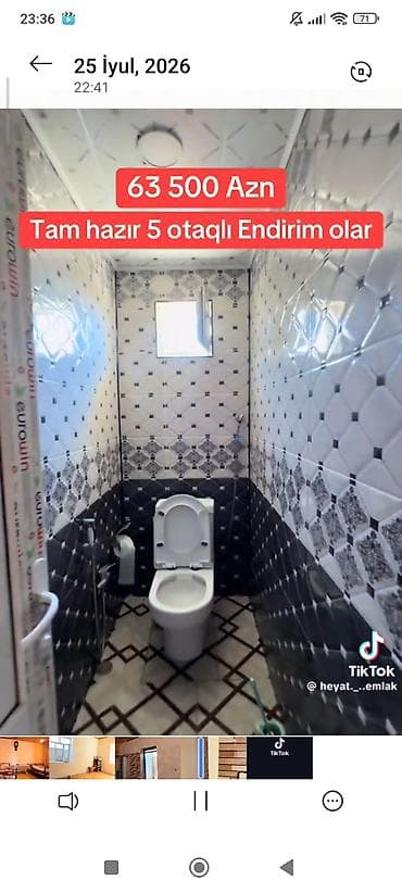 lenkeranda tecili ev satiram: Tam hazır 5 otaqlı həyət evi. - Geniş dəhlizli planlama, otaqlar — 8