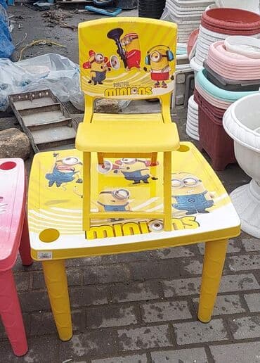 купить детский столик для кормления: Usaq ucun stol stul usaq ucun kreslo masa usaq ucun qabaq stolu — 2