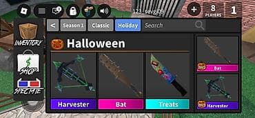 bayram: Roblox oyununda “Murder Mystery 2” üçün Halloween mövzusunda rəqəmsal — 1