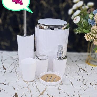 bağ setkasi: Hamam Dəsti 6-lı Material: Plastik bomo az, bomo market, dekor — 1