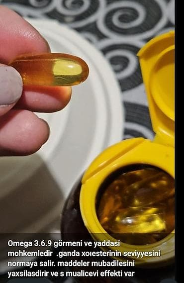 Bədənə qulluq: Omega 3-6-9 yumşaq kapsullar Məlumat: - Omeqa kompleksi: 3, 6 və 9 — 5