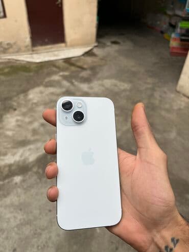 iphone 15 2 ci el: IPhone 15, 128 GB, Ağ, Face ID, Sənədlərlə — 2