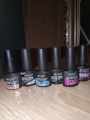 MIQH Colorful Holo/Glitter Gel Nail Polish – UV/LED Soak-Off manikür