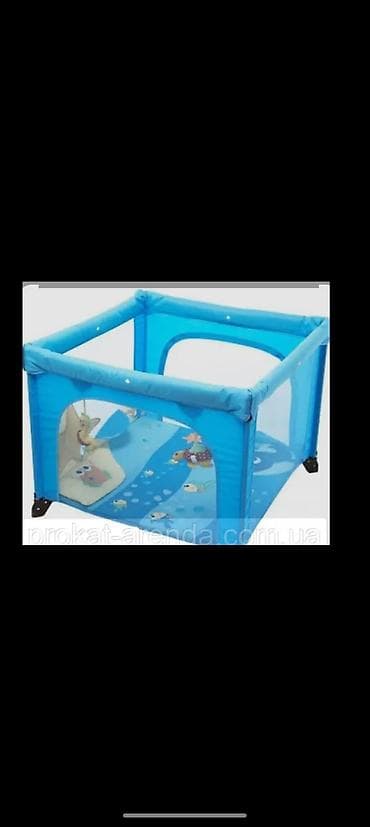 usaq ucun manej: Chicco uşaq oyun manеji – kvadrat formalı, mavi rəngdə. Tynd goy uwag — 1
