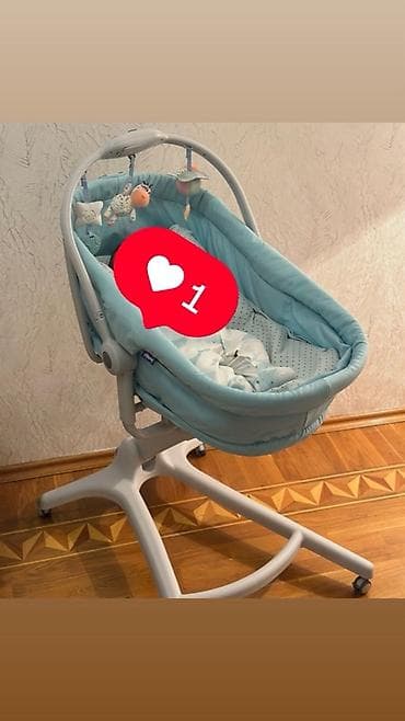 uşaq doşəyi: Oğlan və qız üçün, İşlənmiş, Yumru, Beşik, Dəst ilə, Matras ilə, Yellənmə mexanizmsiz — 1
