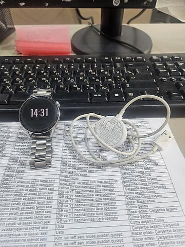 saat azerbaycan: Smart saat – paslanmayan poladdan klassik dairəvi korpus və metal — 7