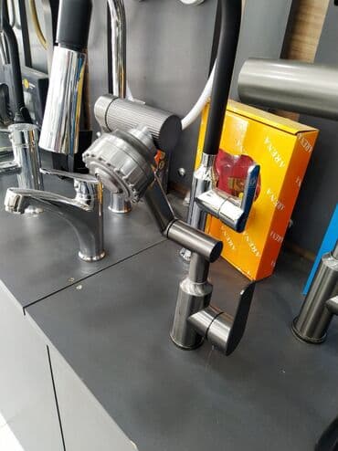 душ: Mətbəx üçün çoxfunksiyalı kran - Material: paslanmayan polad gövdə — 1