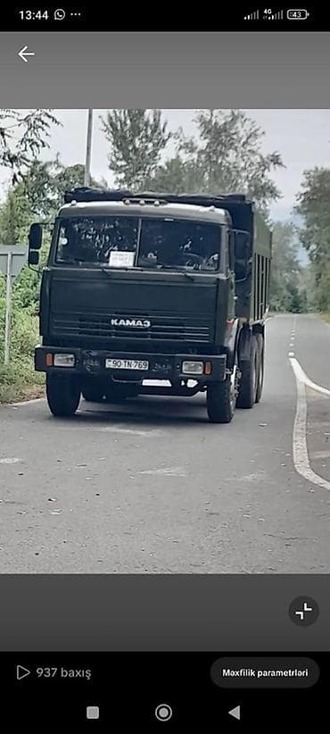 kamaz ehtiyat: KAMAZ 6x4 ağır tonnajlı samosval - Markası/modeli: KAMAZ samosval — 6