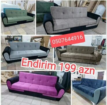 divan şəkilləri: Mini-divan, 3 nəfərlik, Bazasız, Taxta, Azərbaycan, Kredit yoxdur — 12