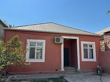 taxta domik: 3 otaqlı həyət evi - Plan: geniş dəhliz, 3 ayrı otaq, mətbəx və — 1