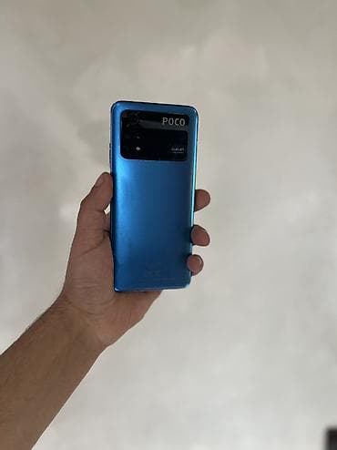 qedimi telefonlar: Poco M4 Pro, 256 GB, rəng - Göy, Barmaq izi, Face ID — 6
