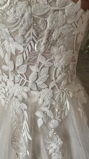 Свадебные платья и аксессуары: Teze Zərif gəlinlik dəsti - Siluet: A-line/prinsessa kəsim, yüngül və — 9