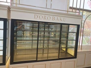 böyük soyuducu: Yüksək keyfiyyətdə şirniyyat vitrinlərinin istənilən ölçü və dizaynda — 18