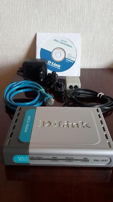 D‑Link DSL‑322T ADSL2+ Ethernet Modem Xüsusiyyətlər: -