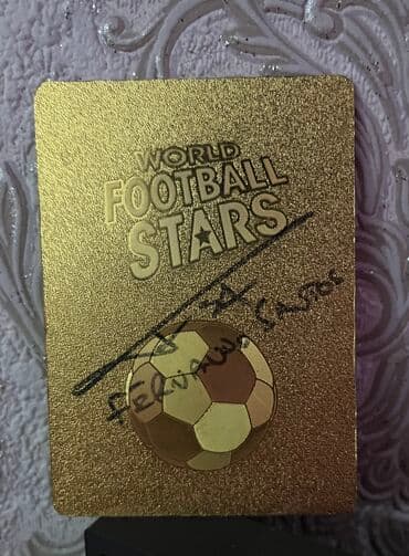 olympiakos karabağ bilet: Fernando Santos imzalı orginal kolleksiya kartı Azerbaycanda — 1