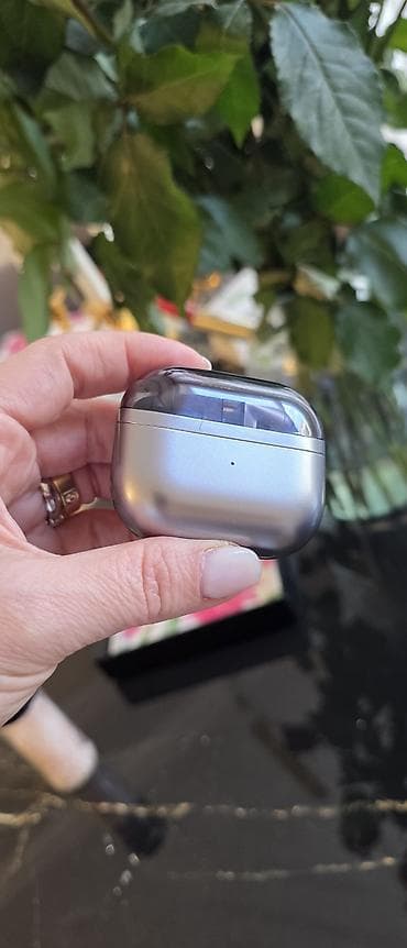 airpods pro max: Simsiz qulaqlıq – şarj qutulu, qrafit/gümüşü rəngdə Samsung Galaxy — 2