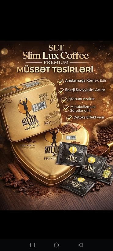 SLT Slim Lux Coffee – Premium instant qəhvə içkisi - Dad variantları lalafo.az -da SLT Slim Lux Coffee – Premium instant qəhvə içkisi - Dad variantları