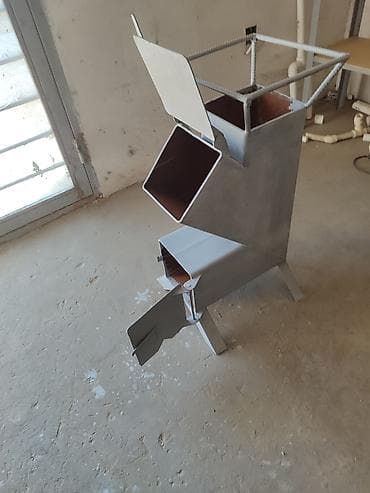 pelet sobası: Metaldan hazırlanmış odun sobası – raket tipli Məhsul təsviri: - — 4