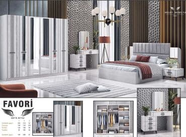 İkinəfərlik çarpayı, Dolab, Termo, 2 tumba, Yeni