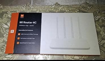 modem vifi: Xiaomi Mi Router 4C – 300 Mbps Wi‑Fi router Xüsusiyyətlər: - 2.4 GHz — 6