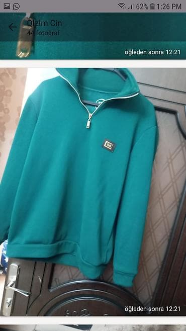 Другая мужская одежда: Мужская толстовка, 2XL, цвет - Зеленый — 3