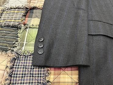 pencəy: İkiqat düyməli kişi pencəyi - Rəng: tünd kömür-boz - Naxış: incə — 4