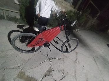 Elektrik nəqliyyatı: İşlənmiş Elektrik velosipedi 26", sürətlərin sayı: 30, 350-500 Vt, Ünvandan götürmə — 3