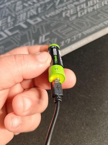 plus gaming: AA Batareya Znter 1.5V 1700mAh USB ilə şarj/zaratka oluna bilən AA — 5