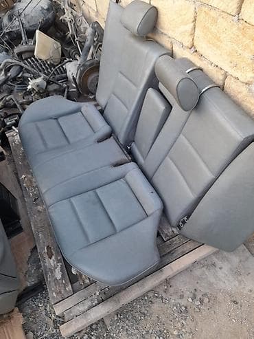 bmw e60 stop: Avtomobil üçün tam salon oturacaq dəsti - Rəng: boz (dəri üzlük) - — 1