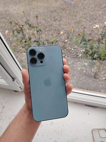 i̇phon x: IPhone 13 Pro Max, 128 GB, Sierra Blue, Face ID — 10