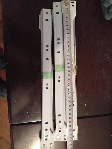 Qapı dəstəkləri: Məhsul: Çəkiclə sürüşən çekmece relsləri (2 cüt) 35sm — 2